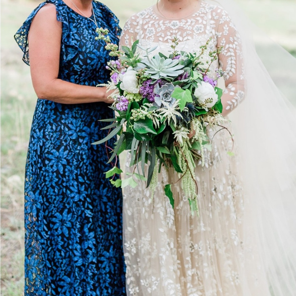 Formal dress, navy blue